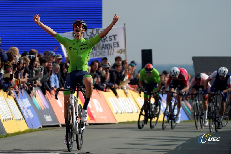 2023 UEC Road European Championships - Drenthe - Junior Men's Road Race - Drijber - Col Du VAM 111 km - 23/09/2023 - Anze Ravbar (Slovenia) - photo Massimo Fulgenzi/SprintCyclingAgency?2023